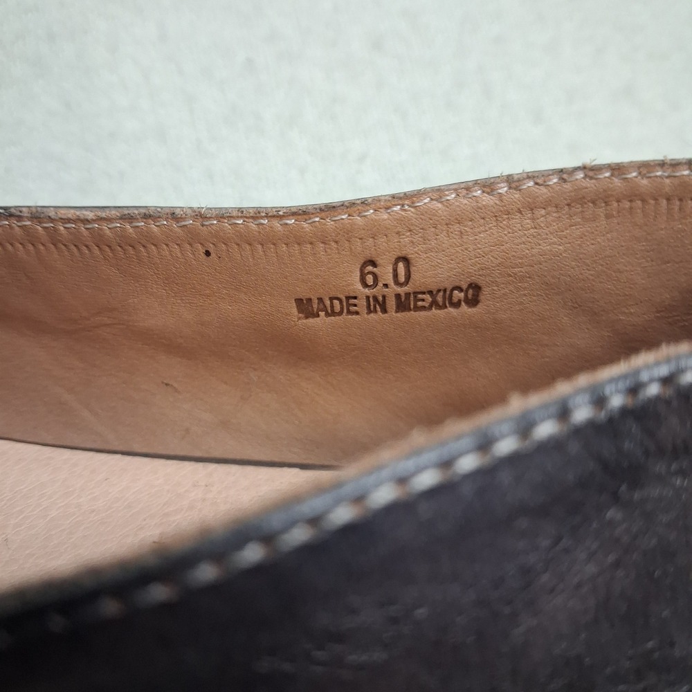 Bed Stu Brown Leather Ballet Flats Crossover Round Toe Slip On Shoes Womens 6 - Picture 5 of 12